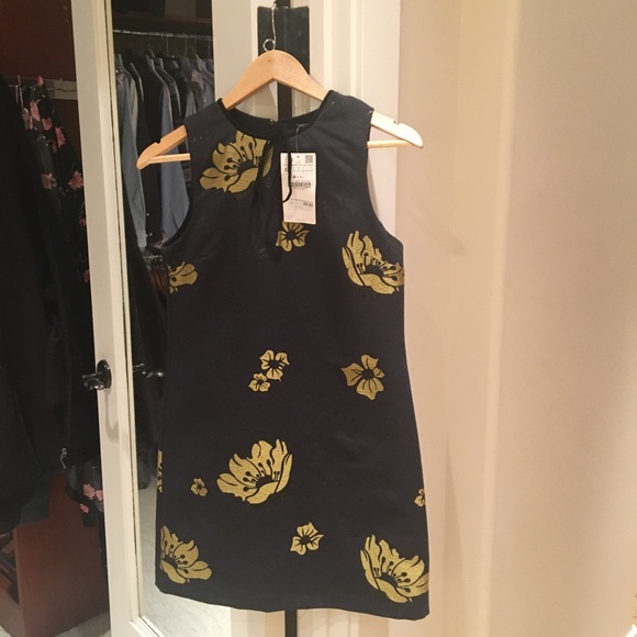 NWT ZARA Floral Shift Dress - Picture 1 of 7